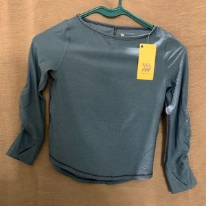 NWT Girls long sleeve t-shirt - All in Motion Blue XS(4/5)